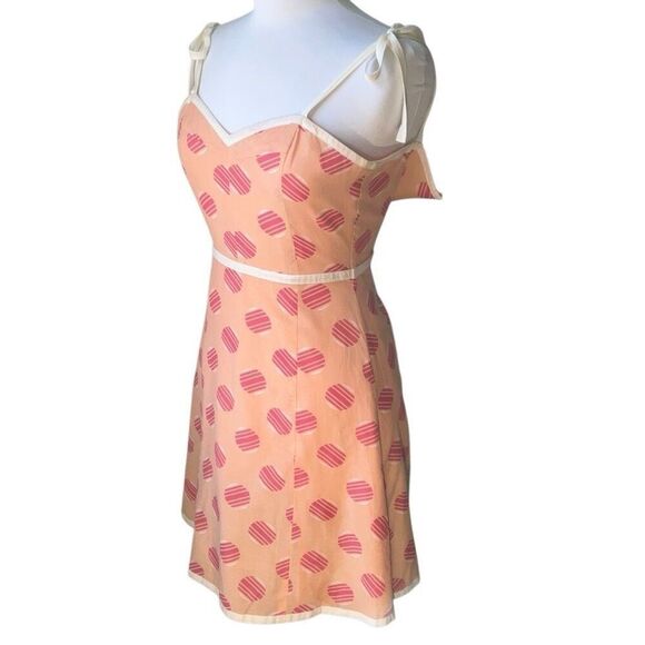 Philip Dicaprio Size 2 Sundress. Candy Print Heart Neckline. Silk/Cotton jamgirl - Picture 3 of 13